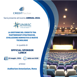 Credit Factor sarà presente all’evento Annual 2024 Unirec!